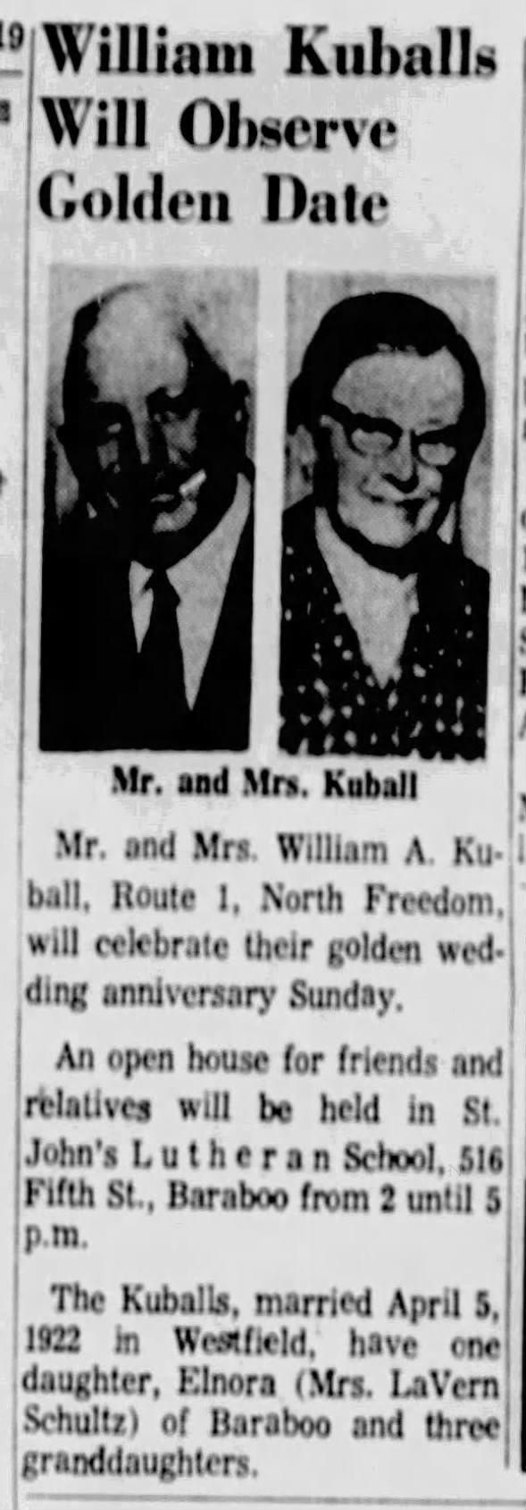 Kuball-Golden Anniversary-1972